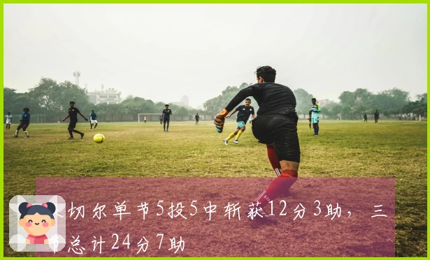 米切尔单节5投5中斩获12分3助，三节总计24分7助