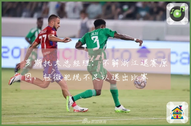 罗斯托夫总经理：不解浙江退赛原因，轻微犯规不足以退出比赛